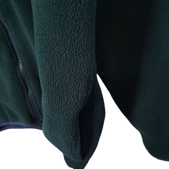 L.L. Bean Jacket Women's Size L Polartec Fleece Full Zip Green Pockets - Picture 4 of 9